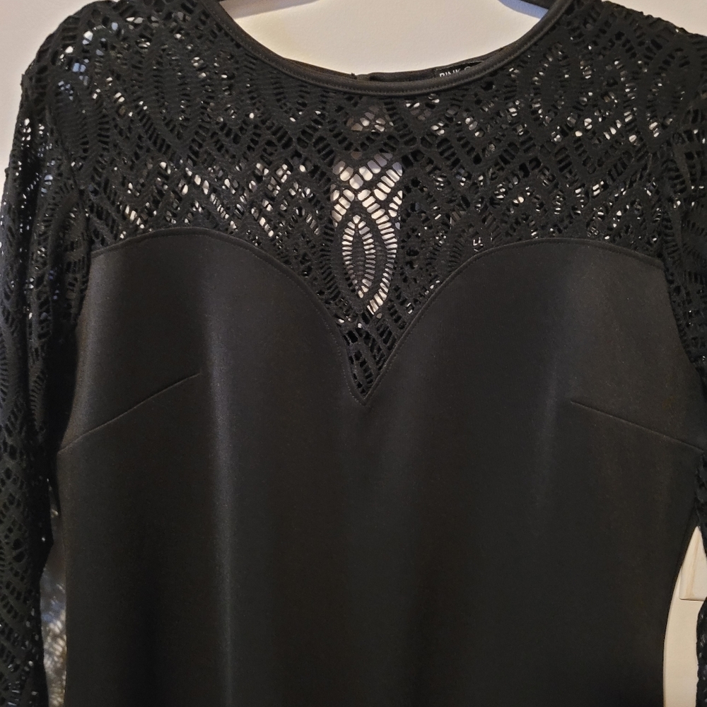 Black Cocktail Mini Dress - Picture 2 of 4